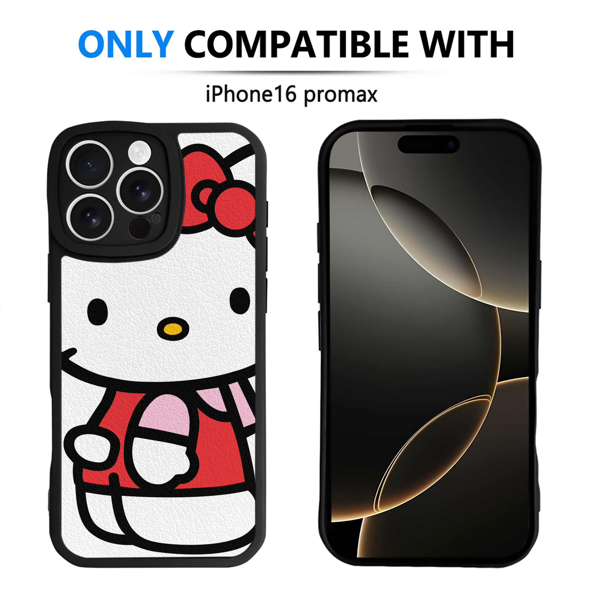 （画像用） Hello Kitty ハローキティ 【iPhone 16シリーズ対応】シリコンスマホケース（レザー調） 材質：シリコン